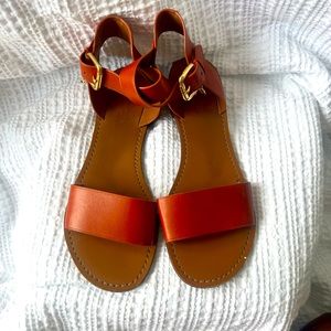 Coach ankle strap sandals in excellent condition.